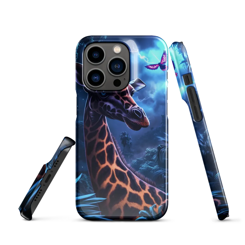 Mystical Giraffe in Twilight Jungle