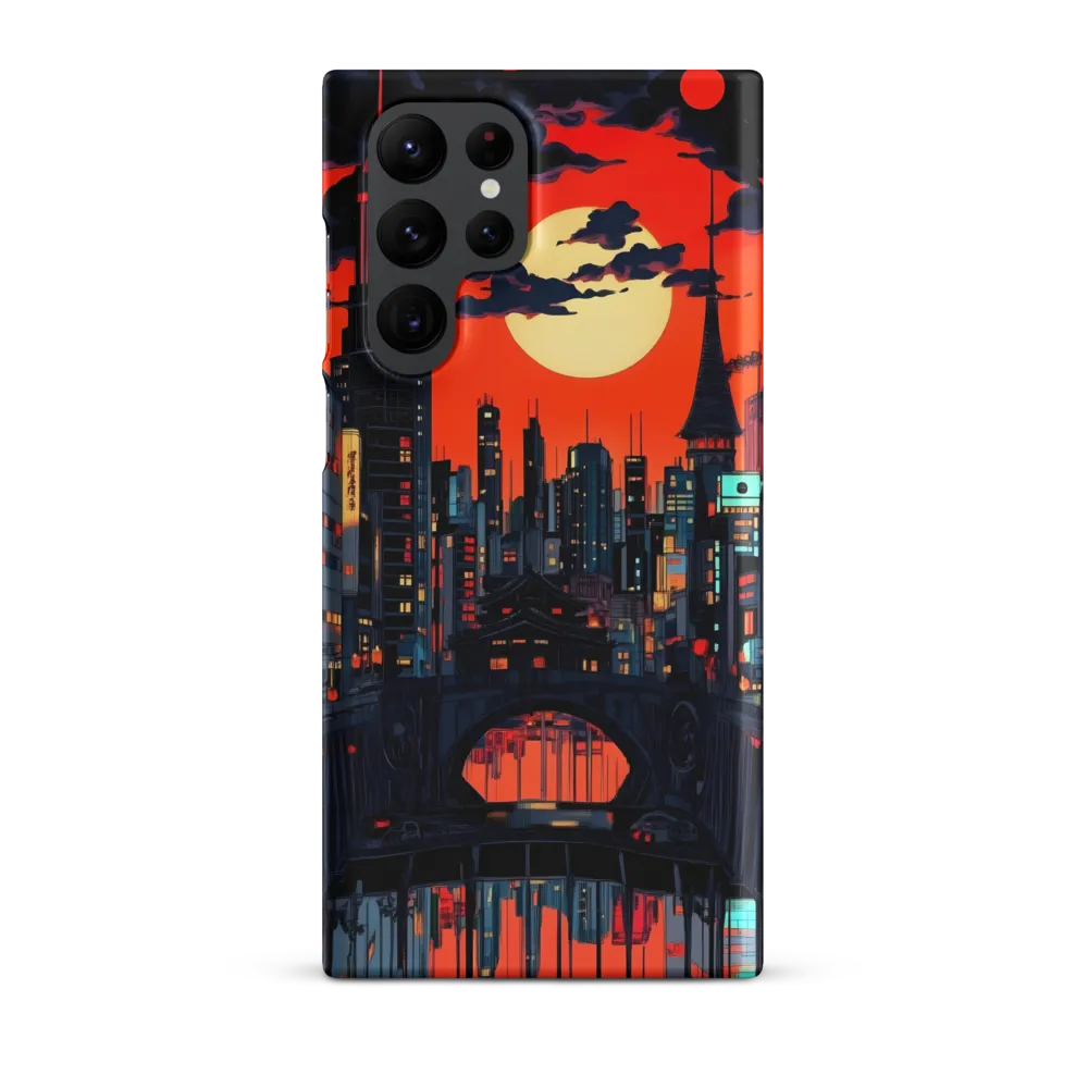 Nightfall in a Neon City | Phone Case |  S22 Ultra | Snap Case | Matte