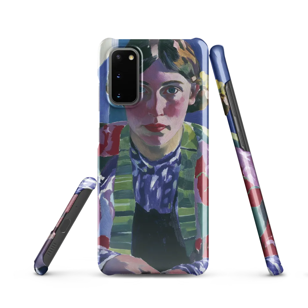 Vibrant Gaze: A Modernist Portrait