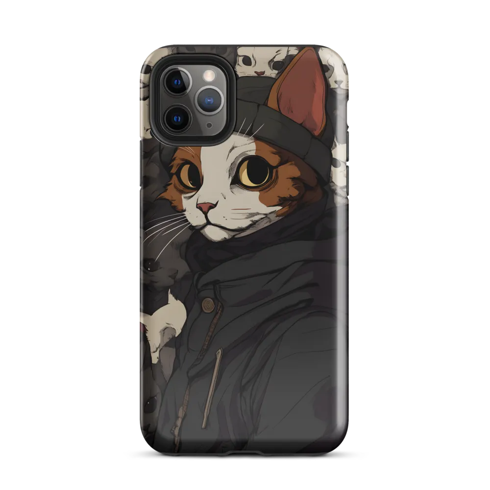 Whimsical Cat Portrait | Phone Case |  11 Pro Max | Tough Case | Glossy