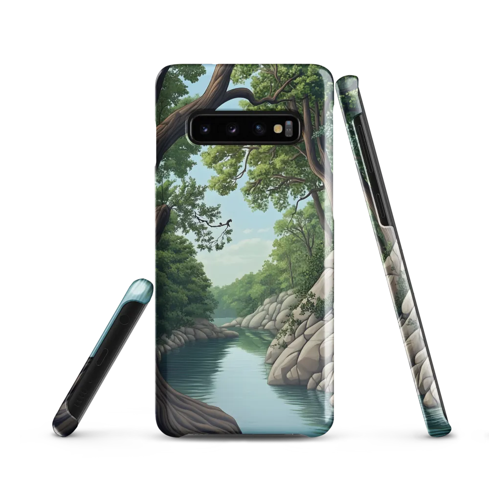Tranquil Reflections: A Serene River Landscape