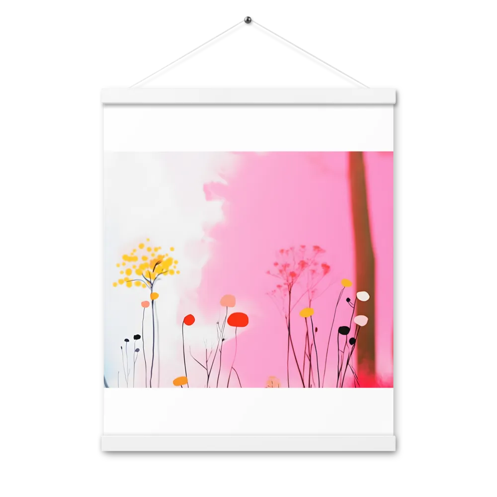 Whispers of a Surreal Bloom | Poster With White Wood Hanger | 16″×20″