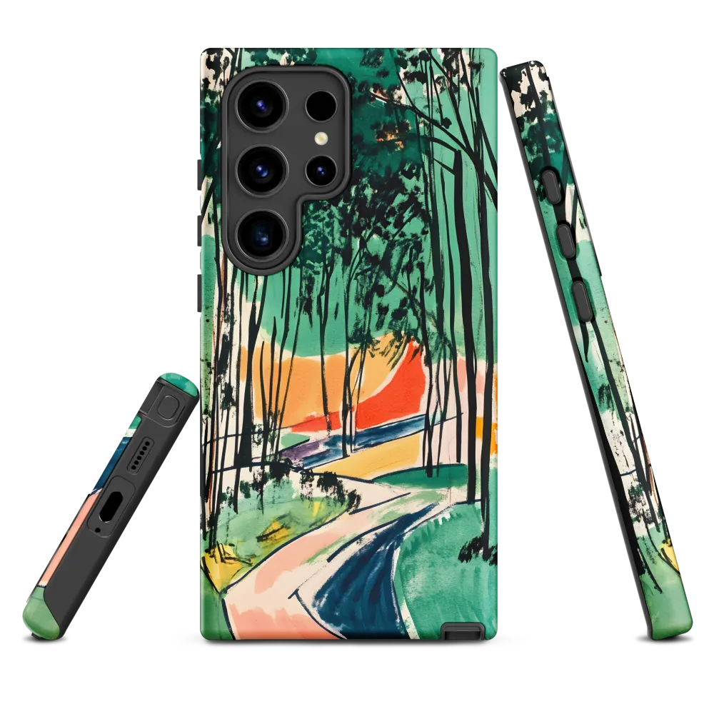 Winding Path Through the Forest | Phone Case |  S24 Ultra | Tough Case | Matte