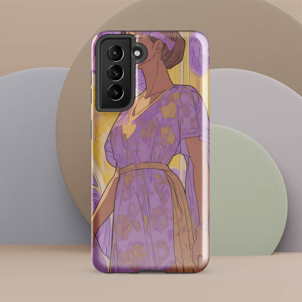 Elegance in Floral Harmony | Phone Case |  S21 FE | Tough Case | Glossy