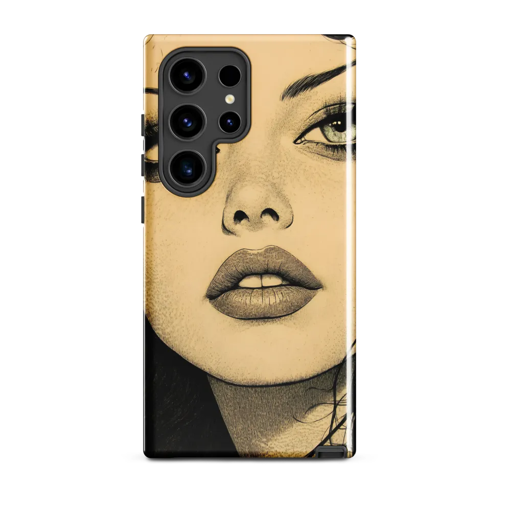 Enigmatic Gaze | Phone Case |  S24 Ultra | Tough Case | Glossy
