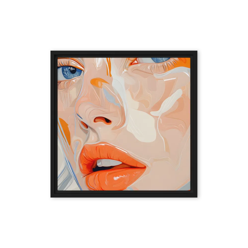 Ethereal Expressions | Canvas with Black Frame | 16″×16″