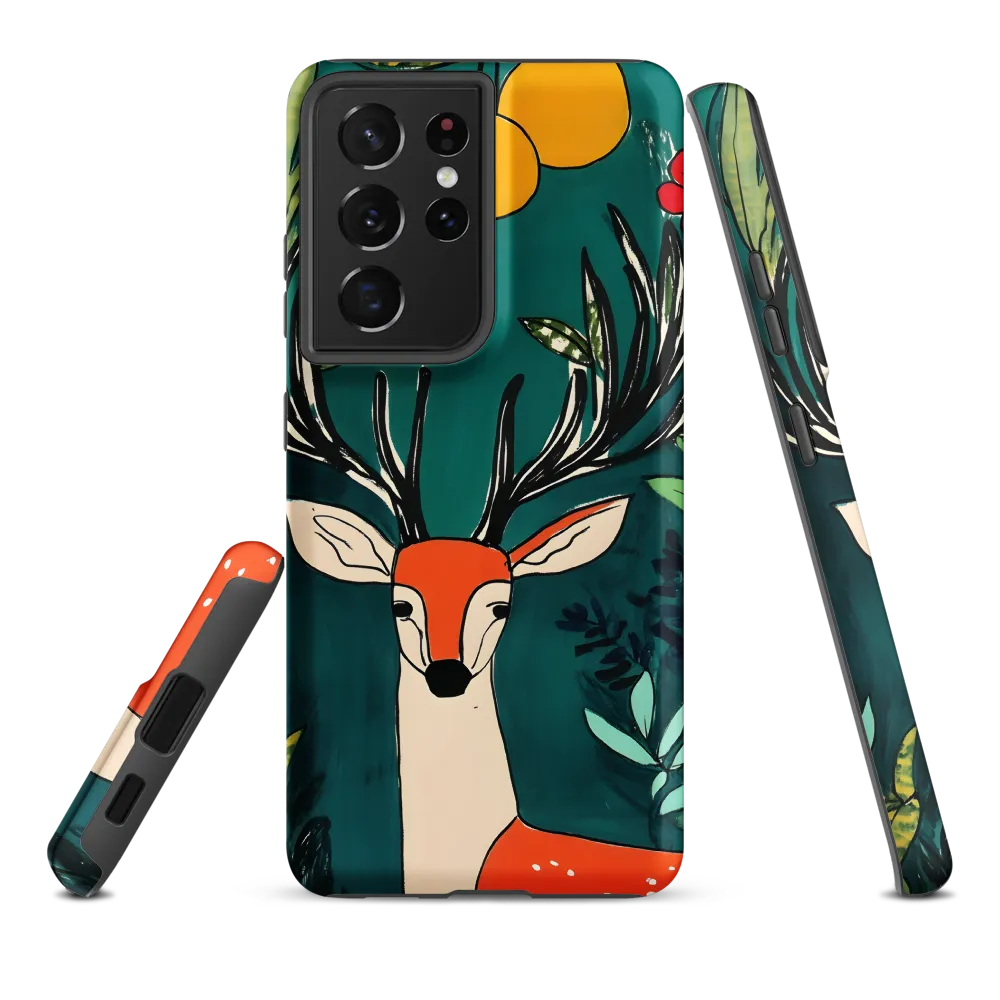 Nature's Embrace: The Majestic Deer | Phone Case |  S21 Ultra | Tough Case | Matte