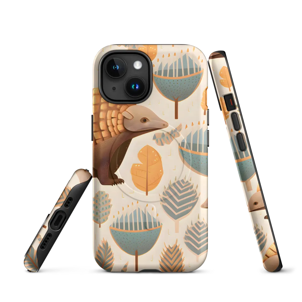 Pangolins in a Whimsical Habitat