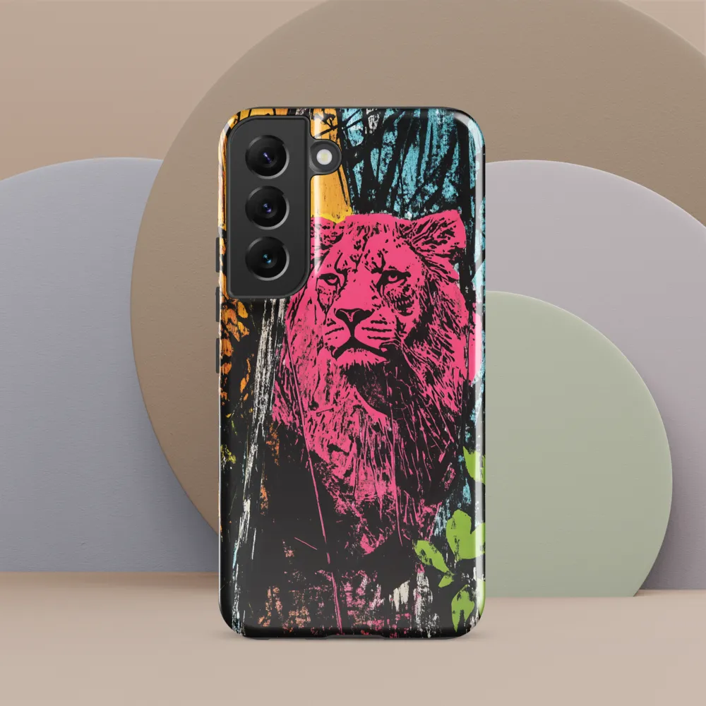 Fierce Vibrance: The Pink Lion