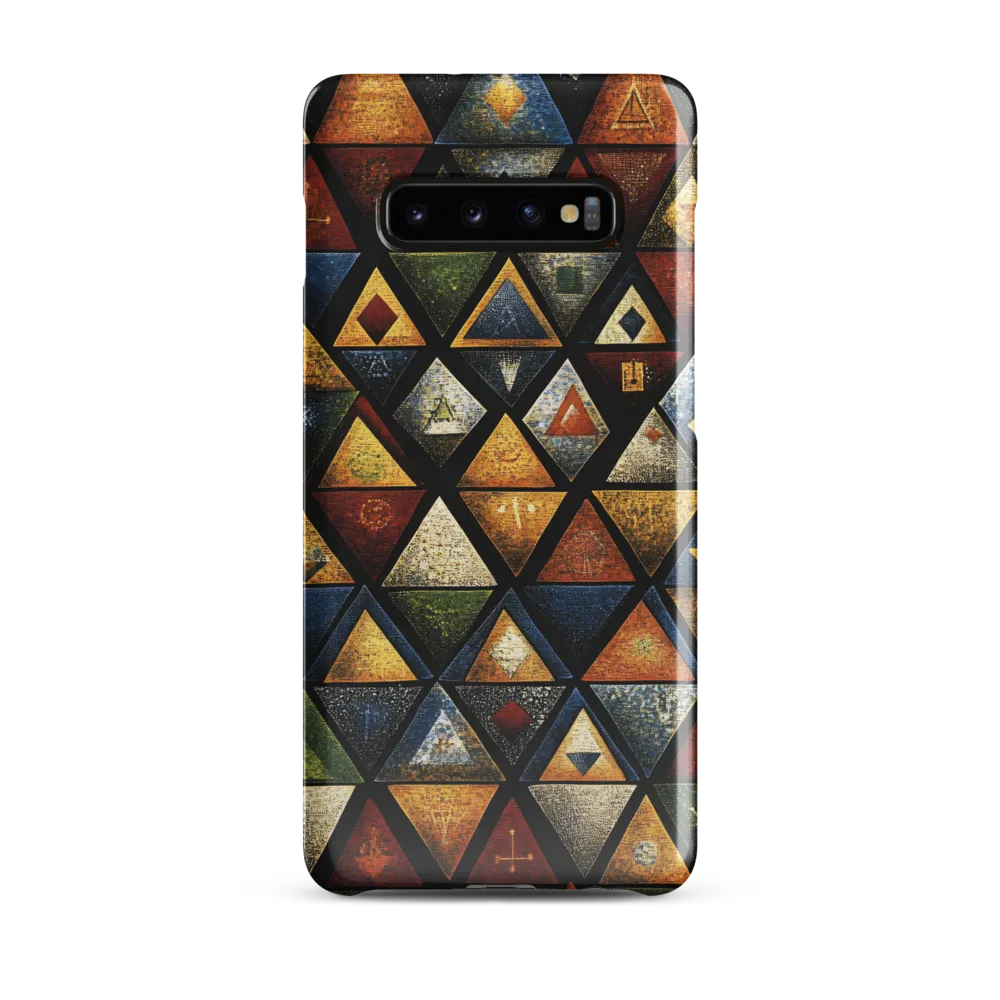 Dynamic Triangular Harmony | Phone Case |  S10 Plus | Snap Case | Glossy