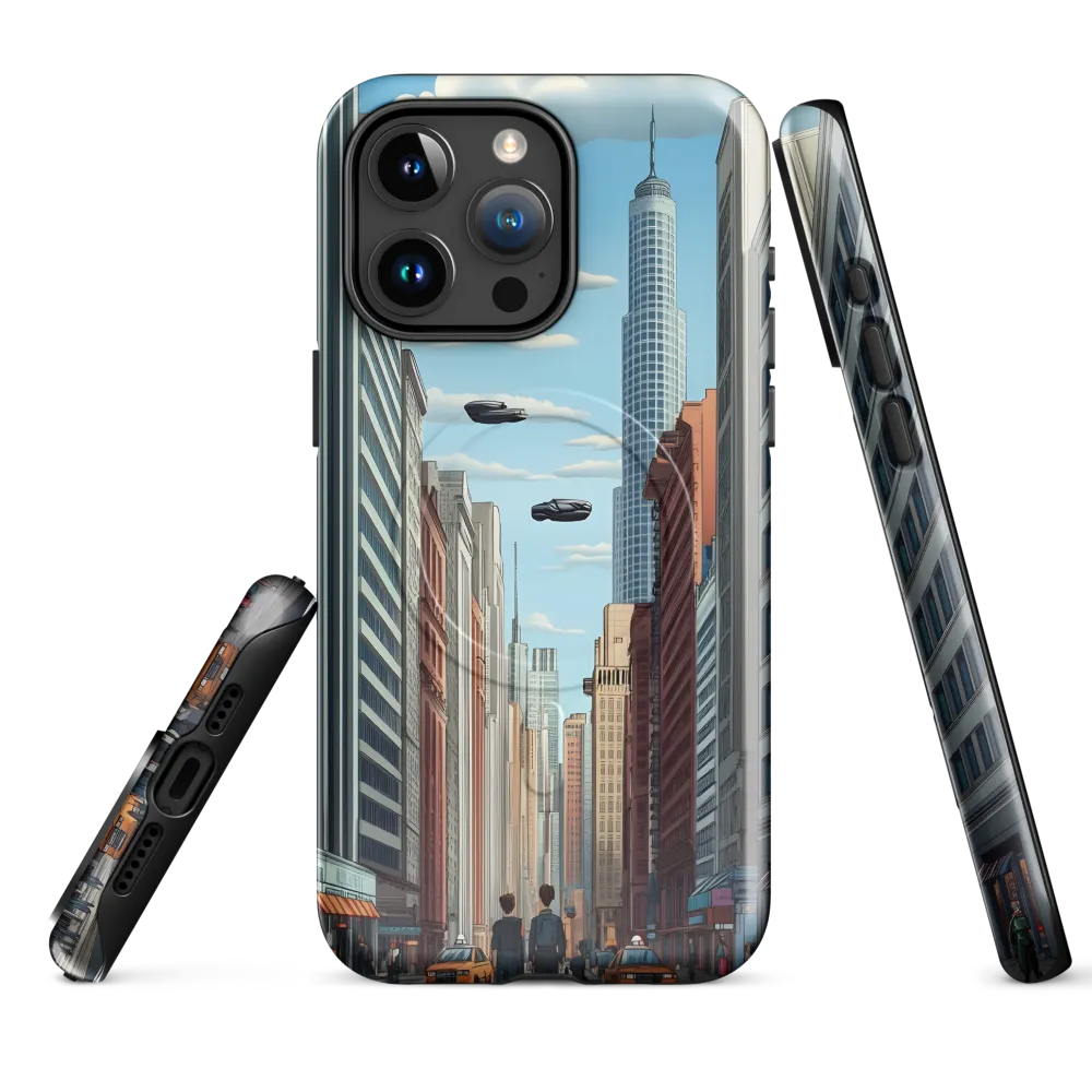 Futuristic Stroll through the Urban Skyline