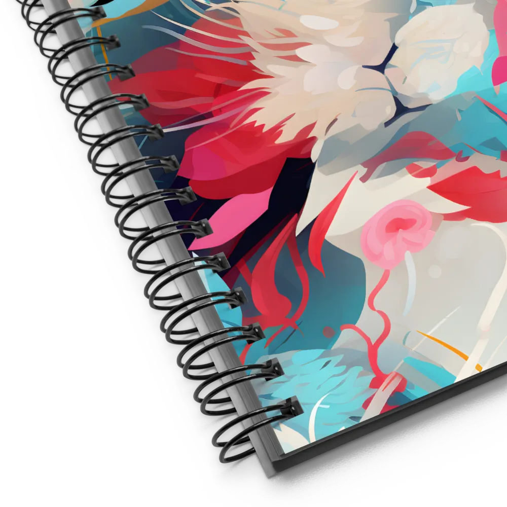 Whimsical Blooming Companions | Spiral Notebook