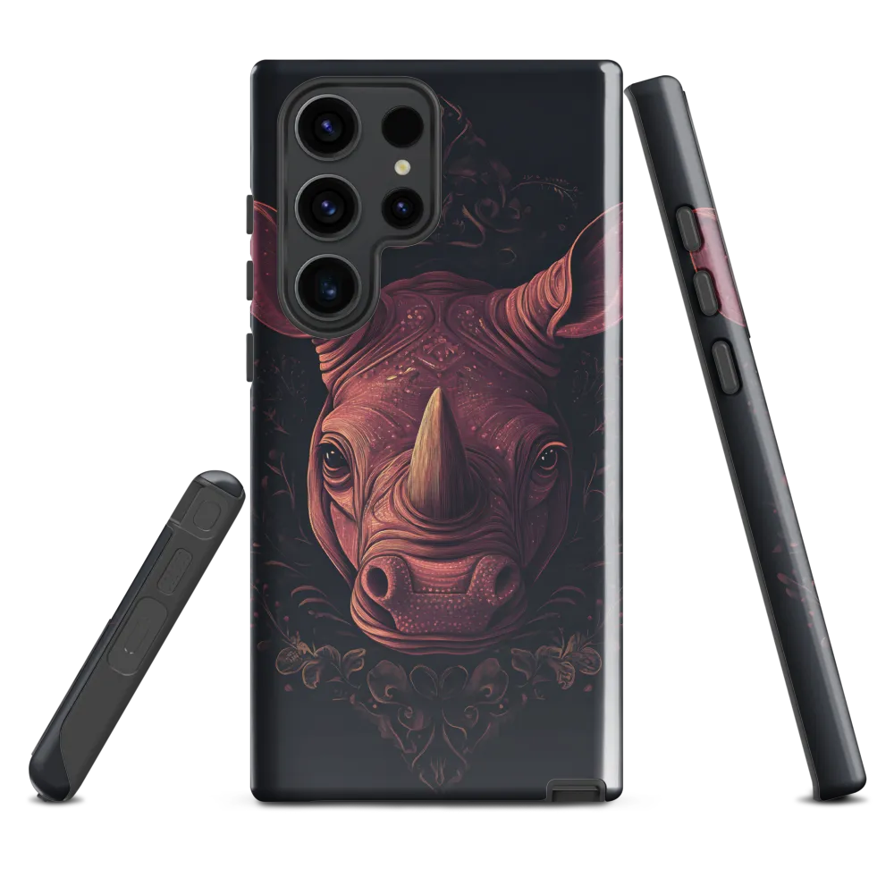 Regal Rhinoceros | Phone Case |  S23 Ultra | Tough Case | Glossy
