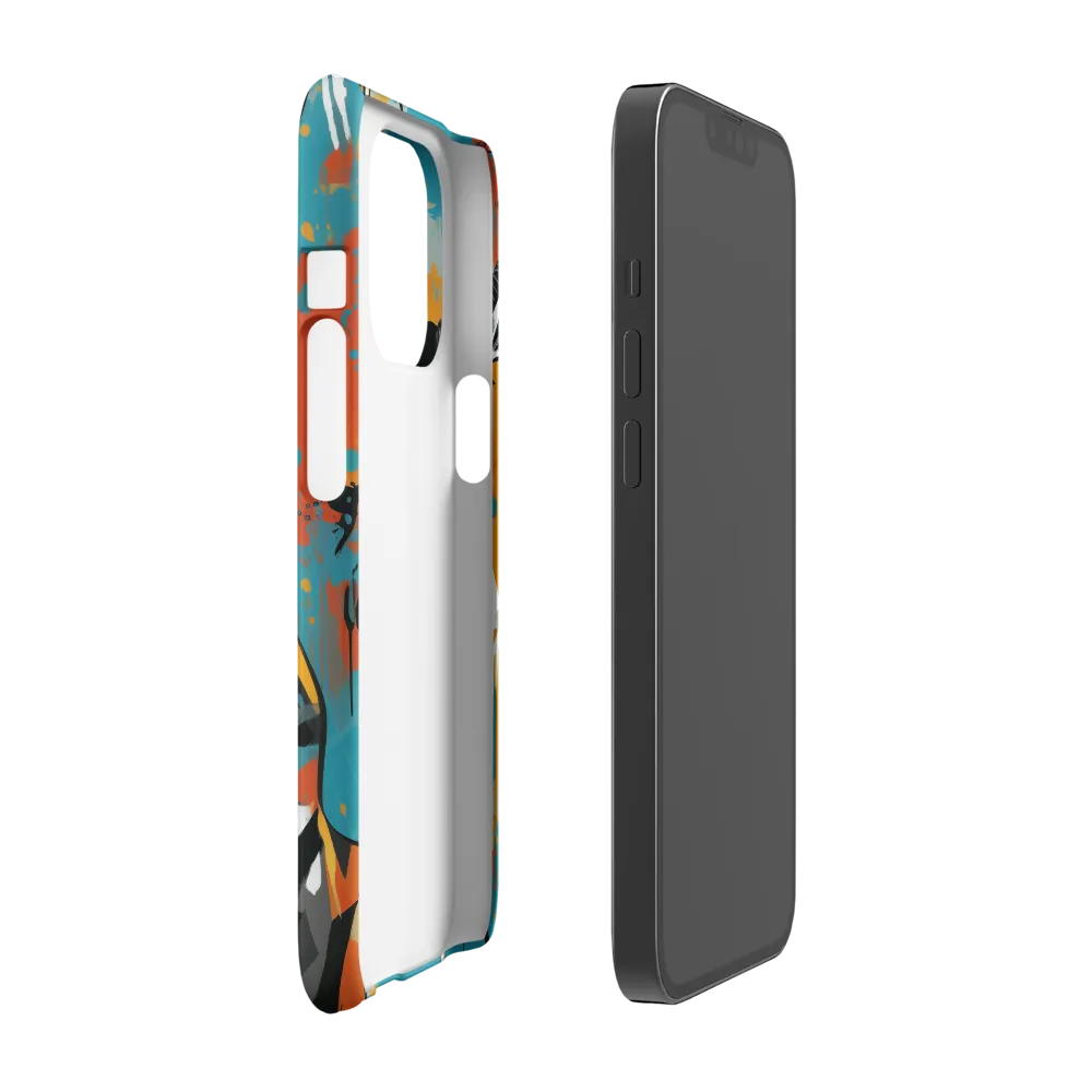 Dynamic Antelope in Vivid Abstract