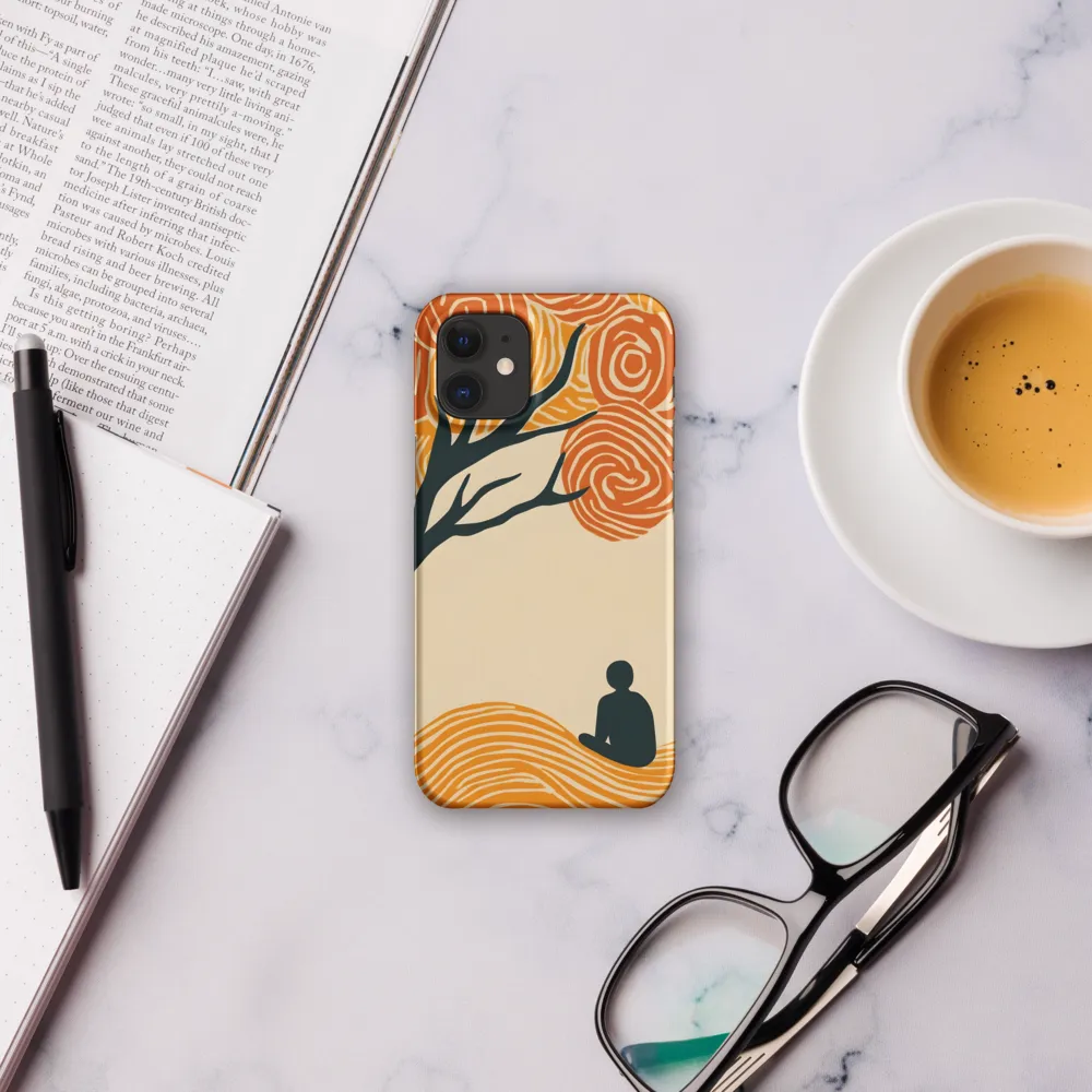 Silent Reflections under Swirling Leaves | Phone Case |  12 Mini | Snap Case | Matte