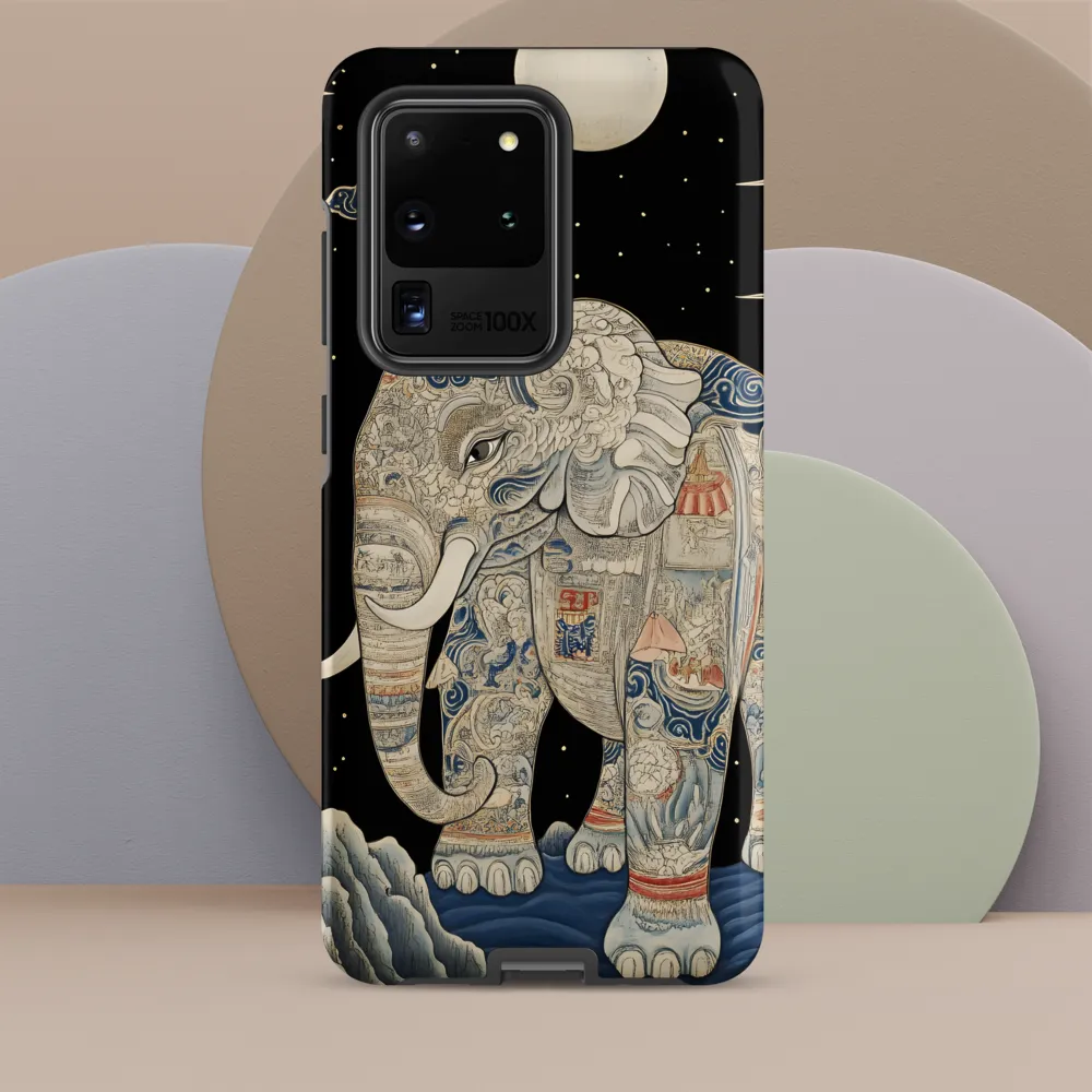 The Majestic Tale of the Painted Elephant | Phone Case |  S20 Ultra | Tough Case | Matte