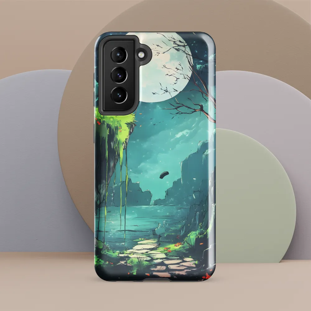 Moonlit Serenity: A Fantastical Landscape