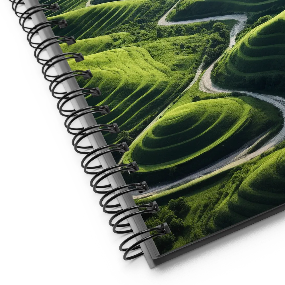 The Serene Undulations of Nature | Spiral Notebook