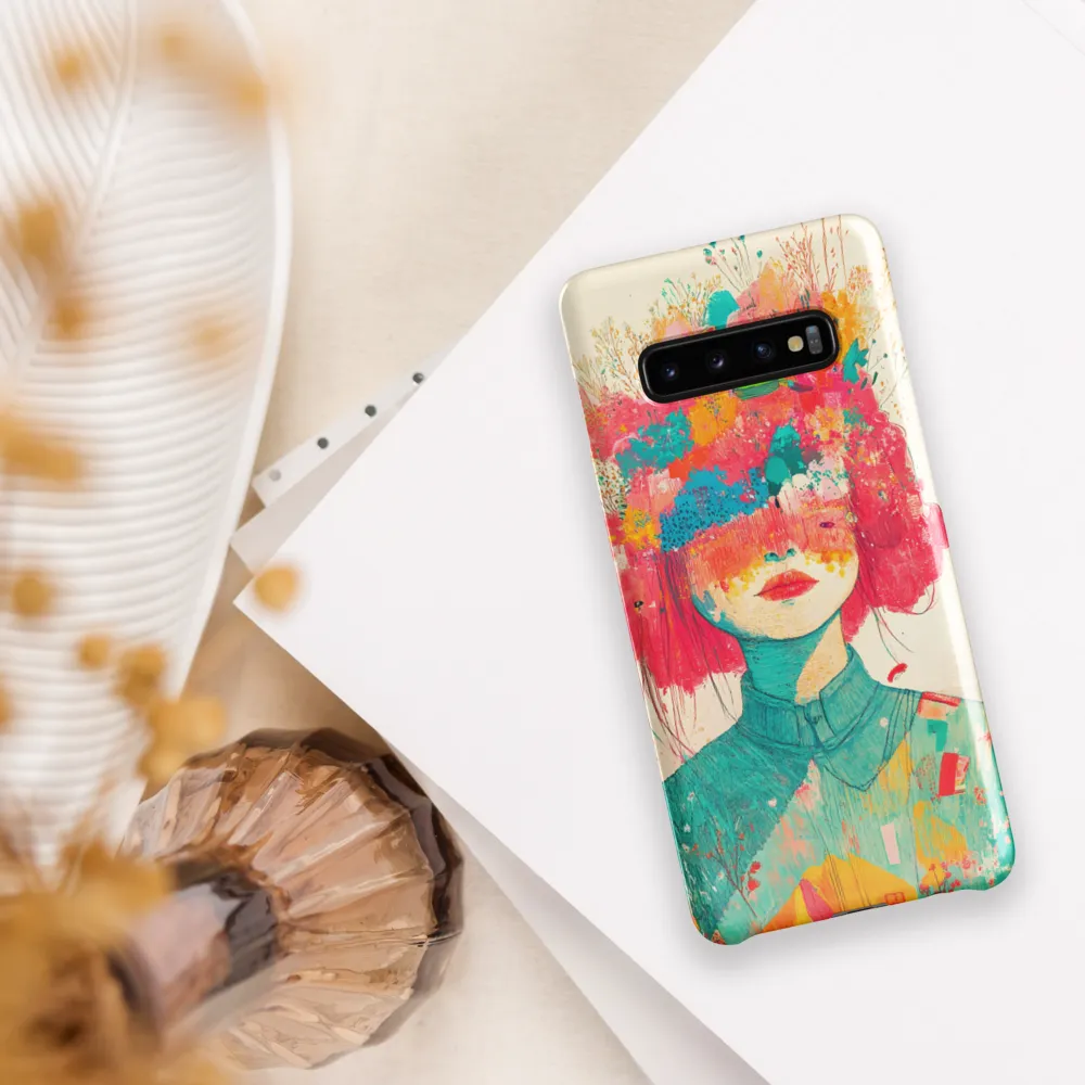 Whimsical Floral Portrait | Phone Case |  S10 Plus | Snap Case | Glossy