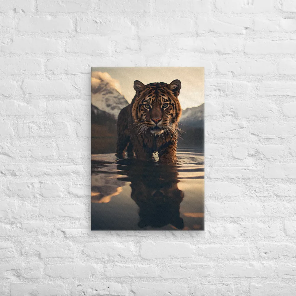 Majestic Reflection: The Tiger's Domain | Art Print