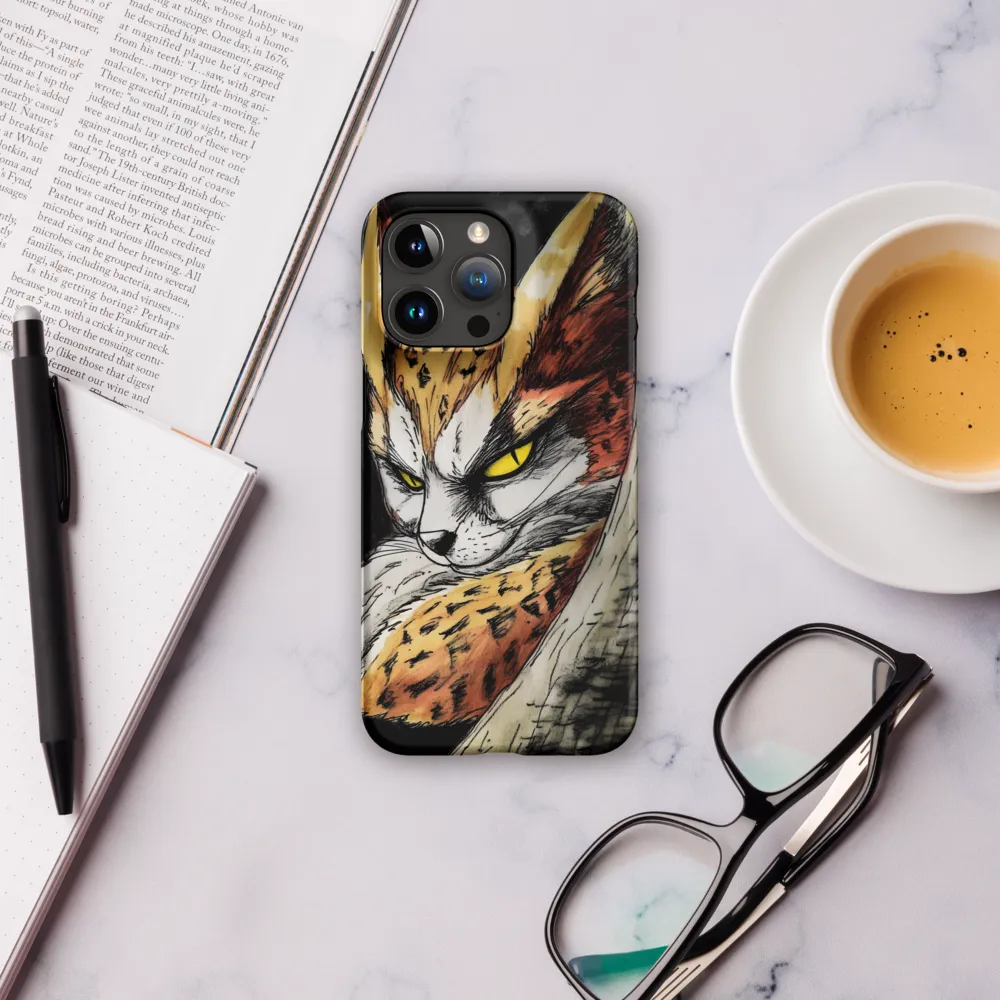 Fierce Gaze of the Wild Cat | Phone Case |  15 Pro Max | Snap Case | Matte