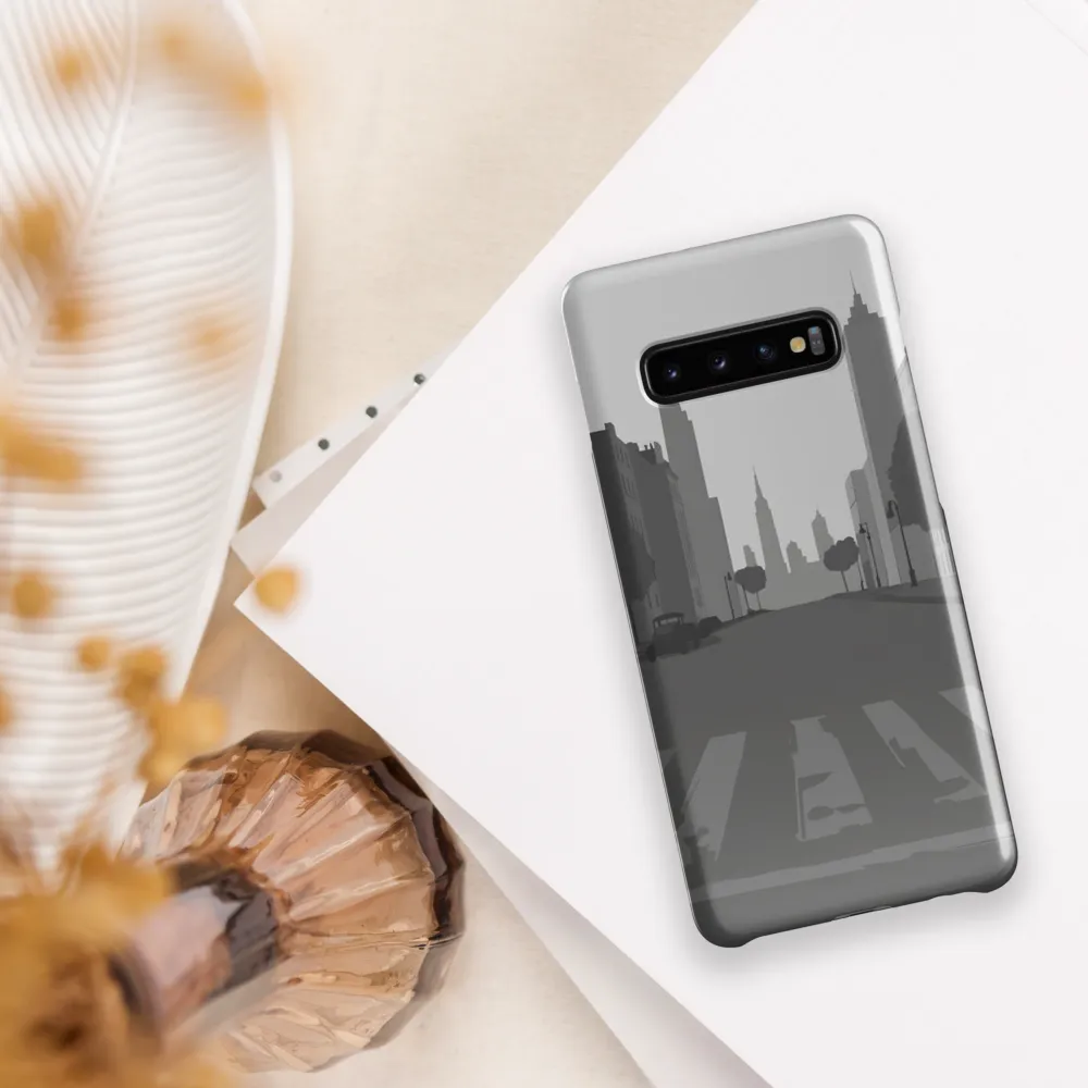 Nostalgic Cityscape | Phone Case |  S10 Plus | Snap Case | Glossy