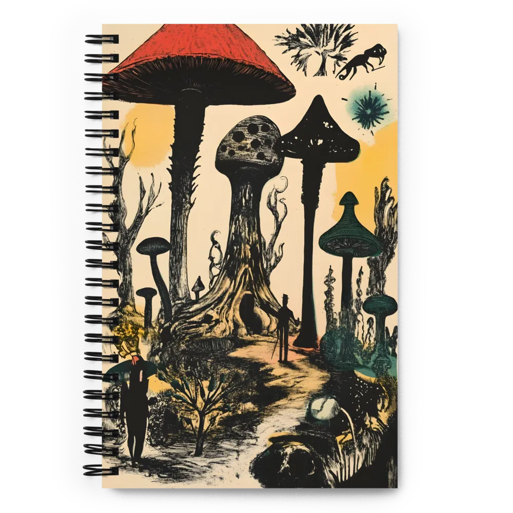 Whimsical Mycelium Realm | Spiral Notebook