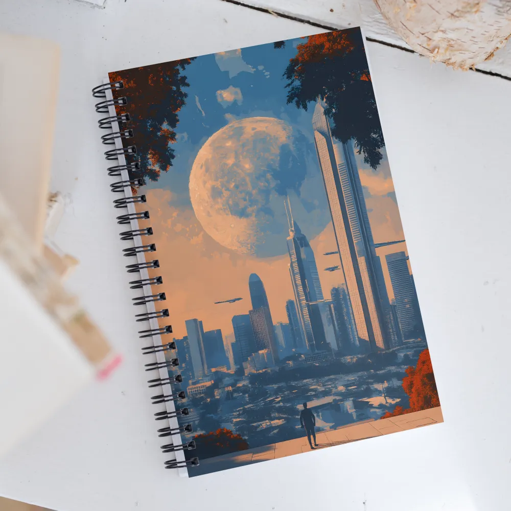 Celestial Cityscape | Spiral Notebook