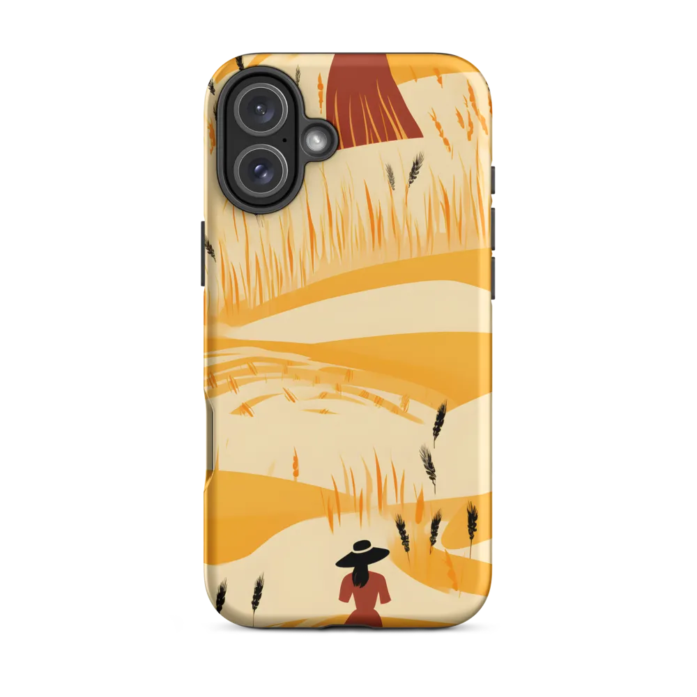 Embracing the Fields: A Floral Journey | Phone Case |  16 Plus | Tough Case | Matte