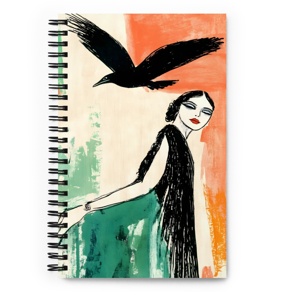 Elegance in Flight | Spiral Notebook