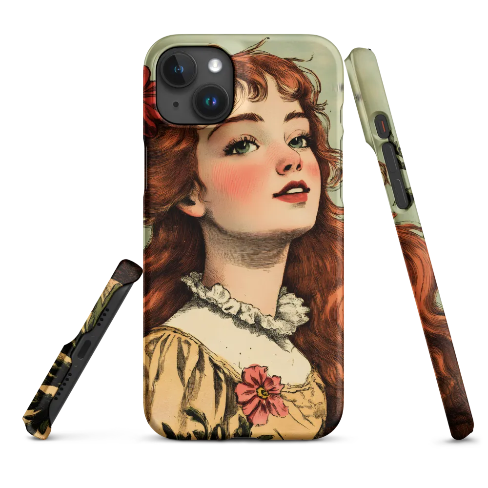 Whimsical Portrait of a Flower-Adorned Girl