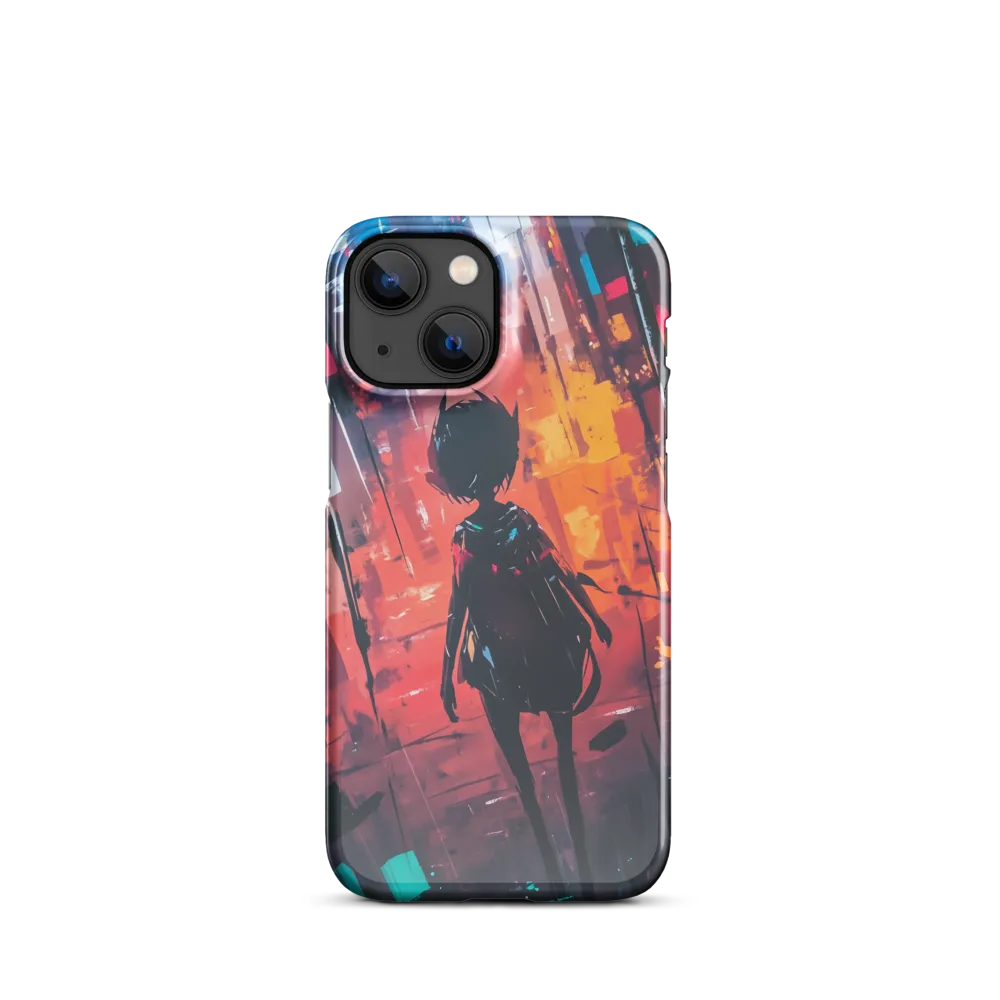 Silhouette in the Urban Abyss | Phone Case |  13 Mini | Snap Case | Glossy