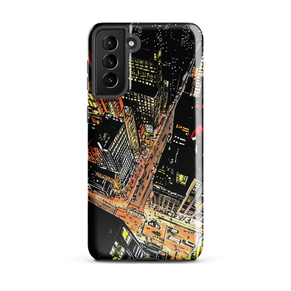 Urban Nightscape: A Bird's-eye View