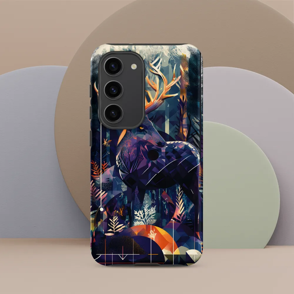 Majestic Serenity: A Geometric Forest Encounter