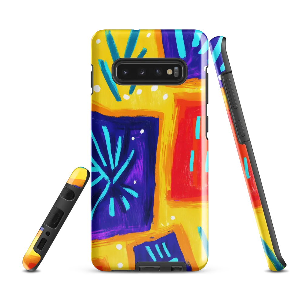 Vibrant Geometric Expressions | Phone Case |  S10 Plus | Tough Case | Glossy