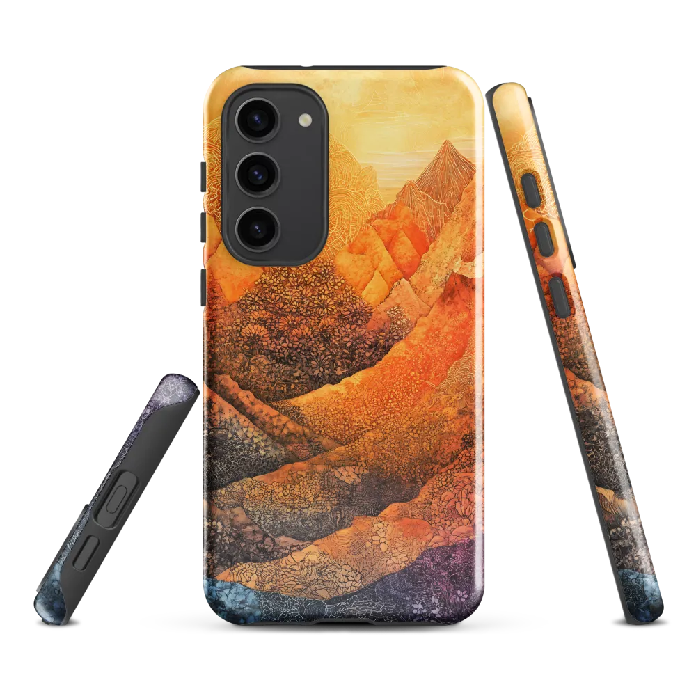 Serene Peaks of Color