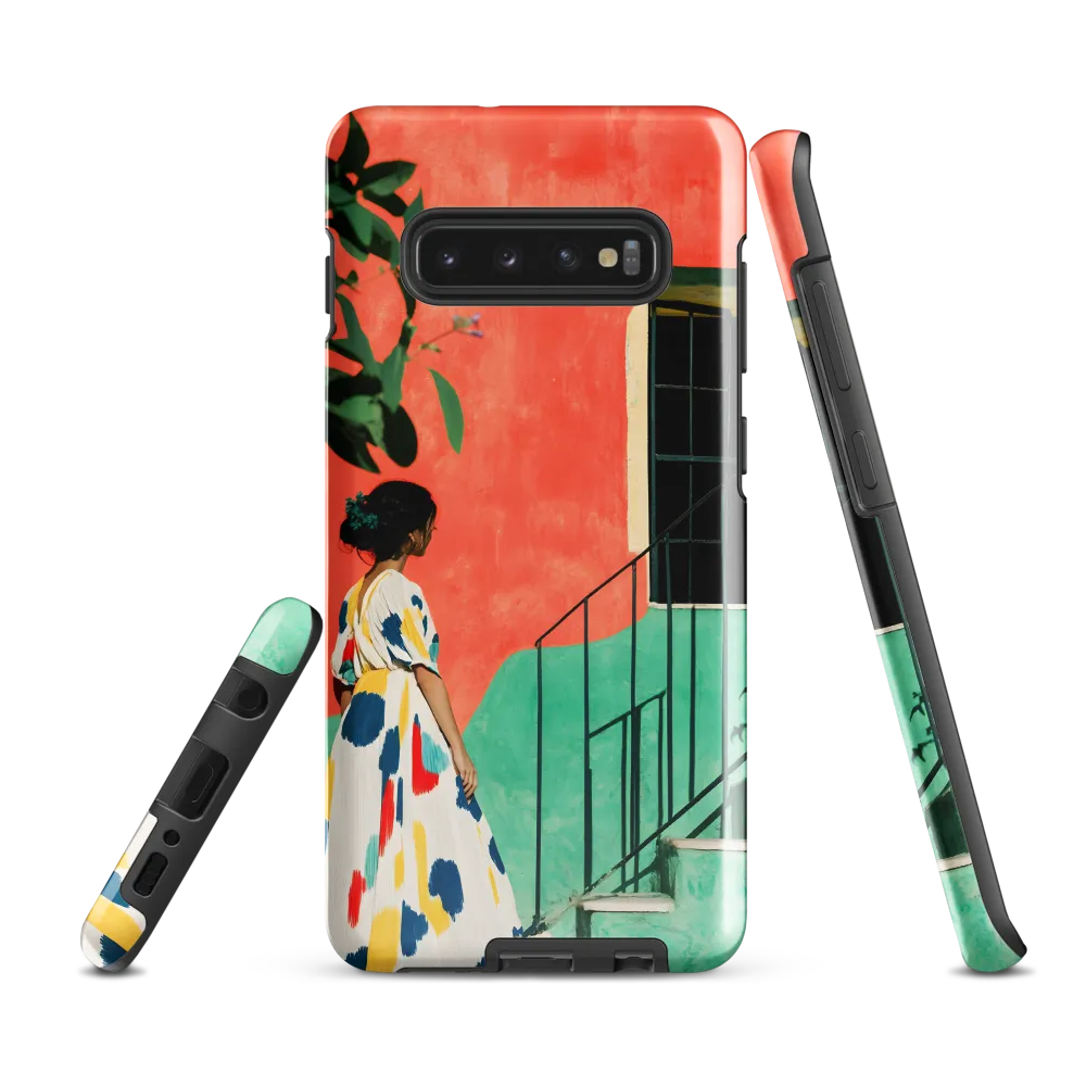 Stairway to Colorful Bliss | Phone Case |  S10 Plus | Tough Case | Glossy