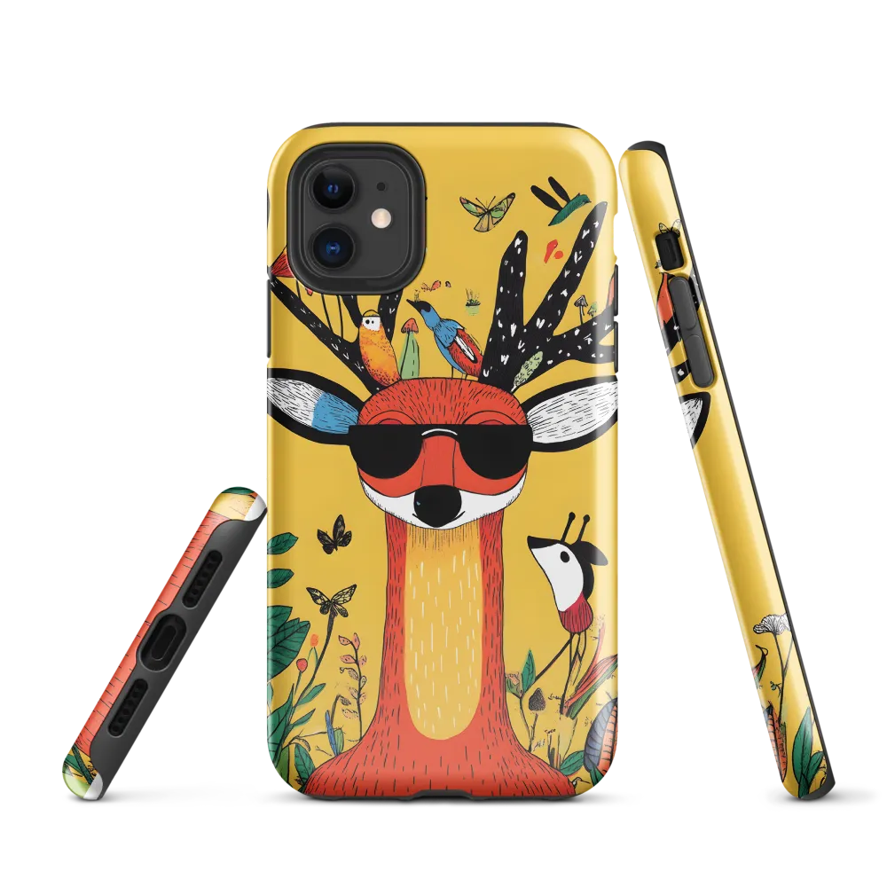 Playful Deer with Sunglasses