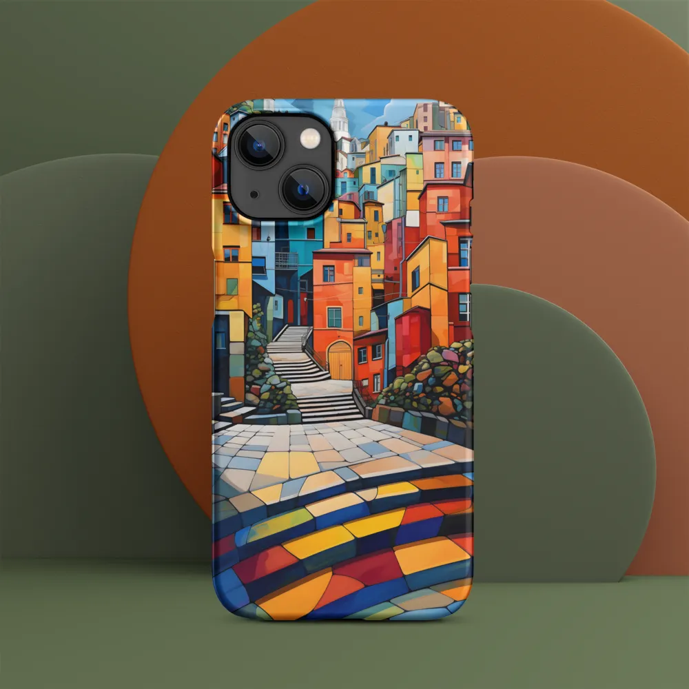 Vibrant Village: A Cubist Journey