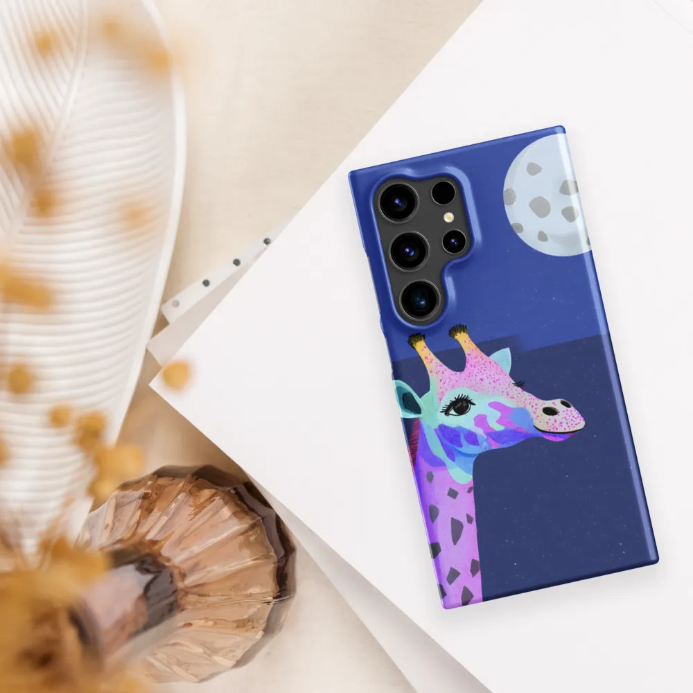 Whimsical Giraffe Under the Stars