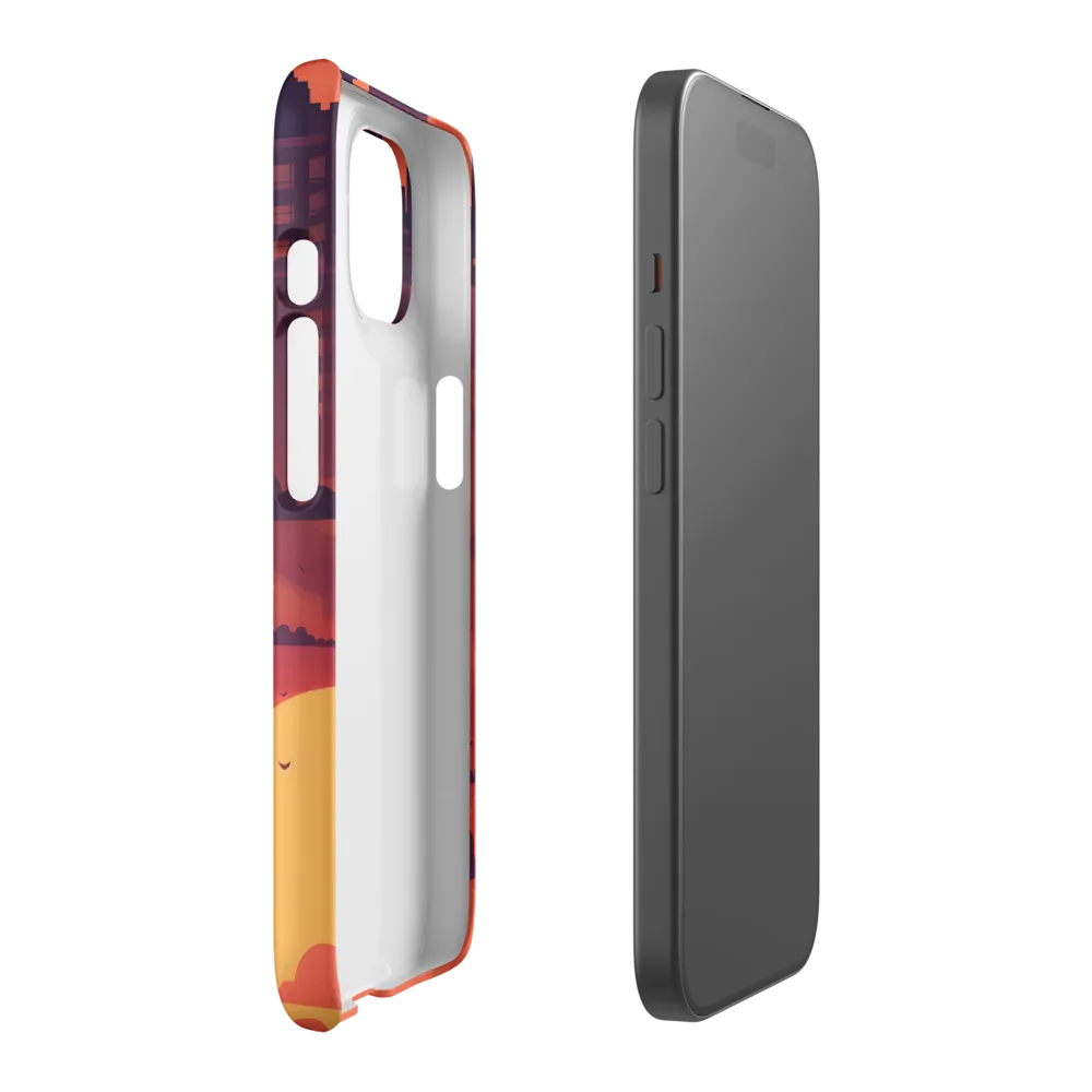 Urban Dusk: A Symphony of Cityscapes | Phone Case |  15 | Snap Case | Matte