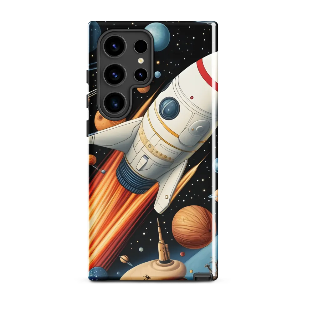 Journey Through the Cosmos | Phone Case |  S24 Ultra | Tough Case | Glossy
