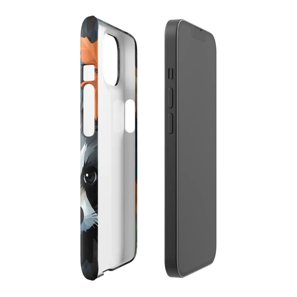 Whispers of Autumn: The Raccoon's Gaze | Phone Case |  14 | Snap Case | Glossy
