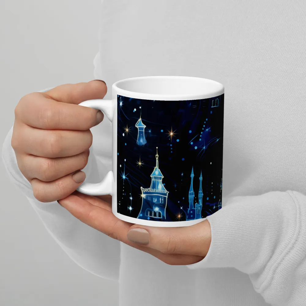 Dreamy Castles in a Starry Sky | Mug with White inside | 11 oz