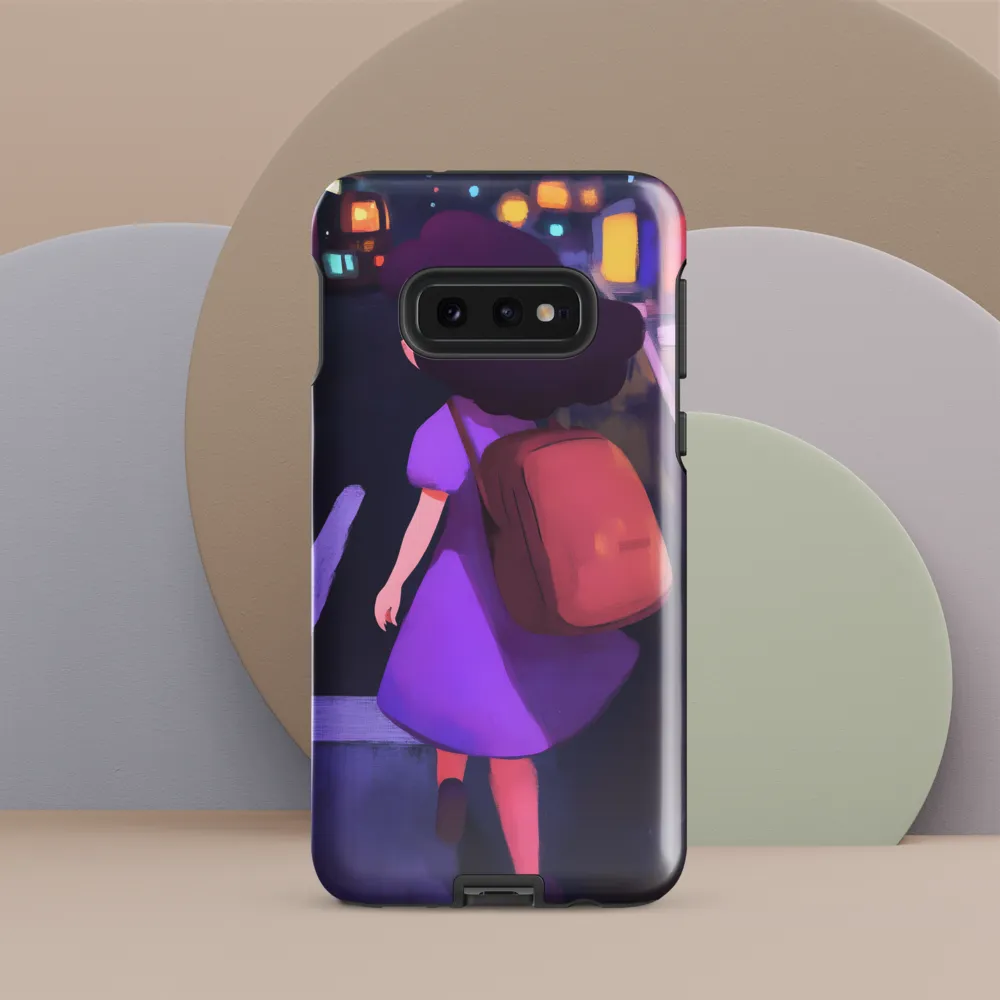 Wandering Through Neon Dreams | Phone Case |  S10e | Tough Case | Glossy