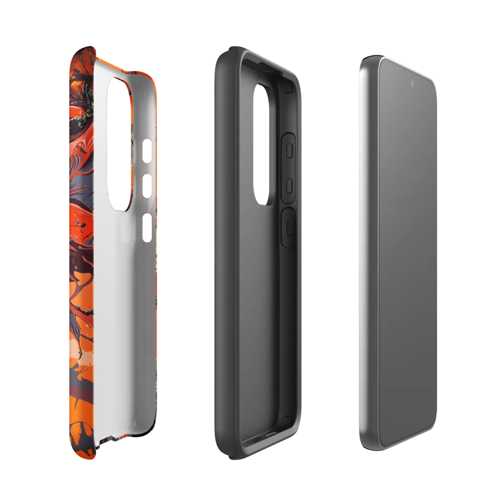 Life in Motion: An Abstract Tree | Phone Case |  S23 | Tough Case | Matte