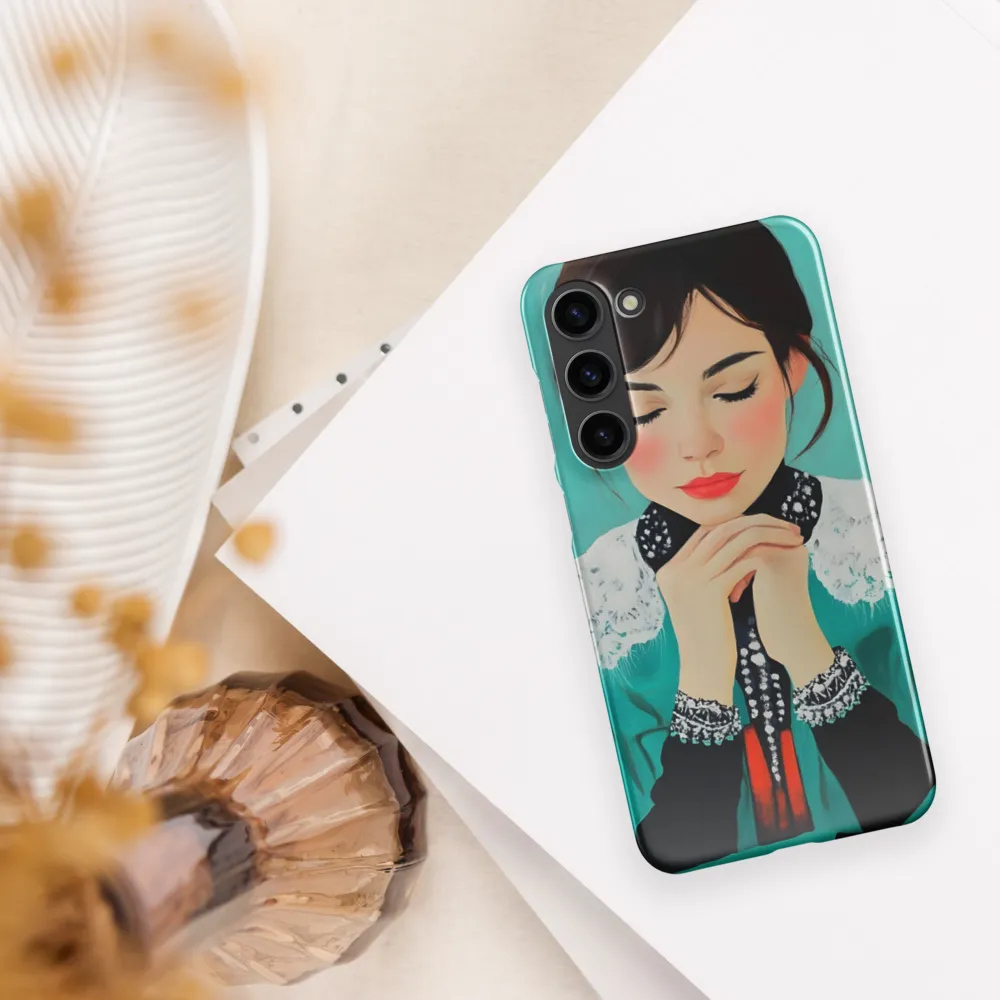 Serenity in Turquoise | Phone Case |  S23 Plus | Snap Case | Glossy