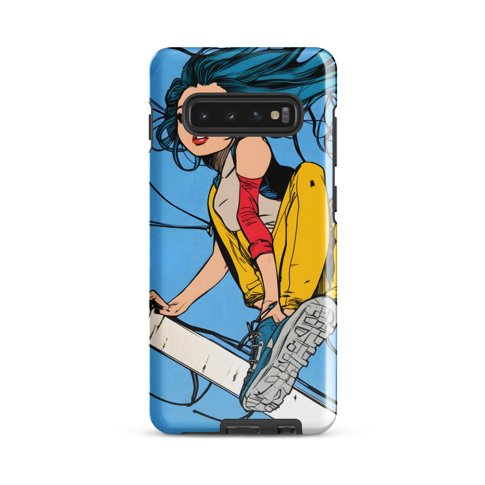 Urban Breeze: A Young Adventurer | Phone Case |  S10 Plus | Tough Case | Glossy