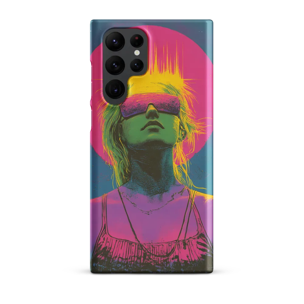 Neon Dreams: Portrait of a Modern Muse | Phone Case |  S22 Ultra | Snap Case | Matte