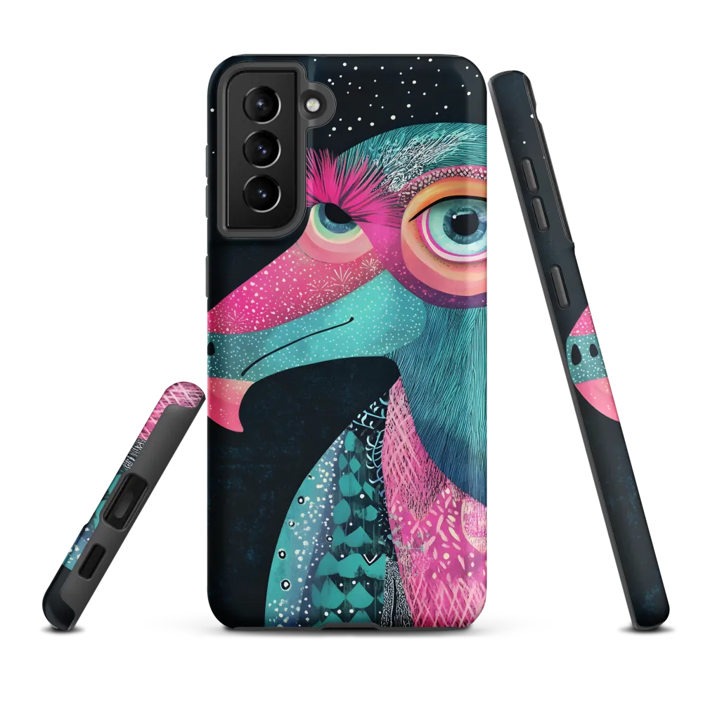 Whimsical Vulture: A Dance of Colors